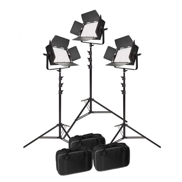 VNIX LED1000S Daylight LED Panel Three Head Kit With DMX Output