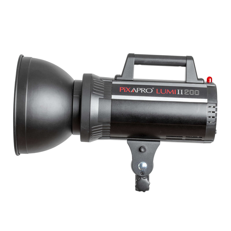PixaPro LUMI200II Twin Studio LED Flash Trigger Photography Kit