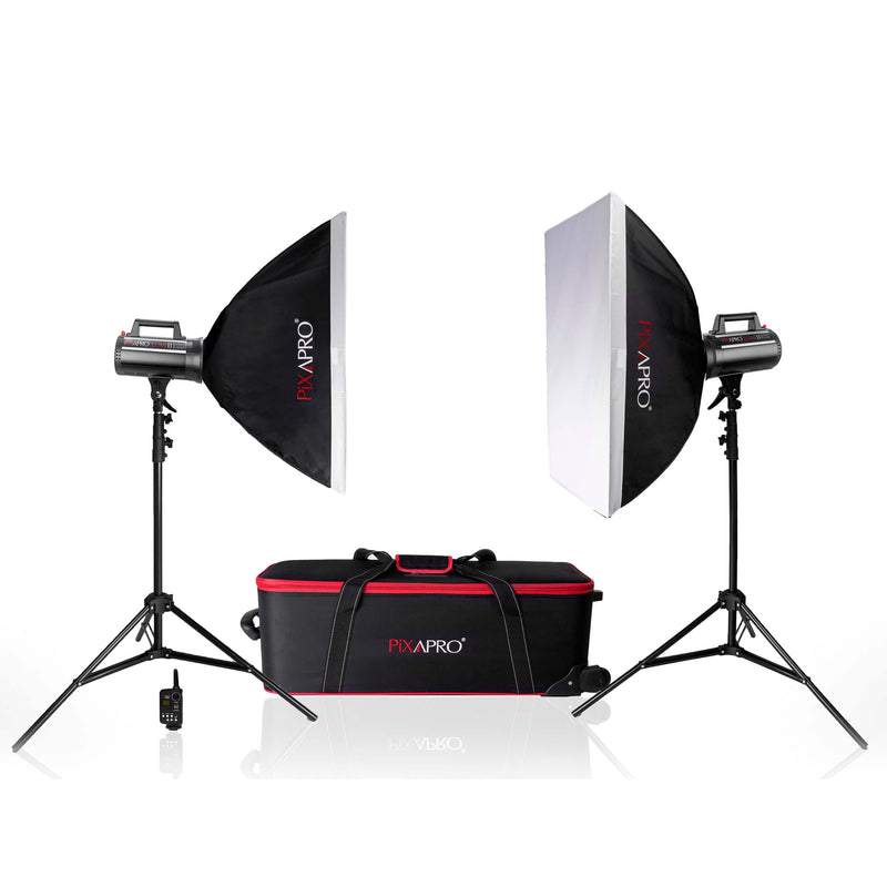 LUMI200 II 400Ws Twin Softbox All-in-1 Flash kit (200/200)