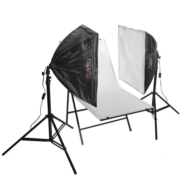 Two Pack Continuous Softbox Lighting Kit EzyLite (2x85w) & Table