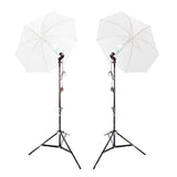 UNILiTE E27 Umbrella Lighting Setup Twin Kit By PixaPro 