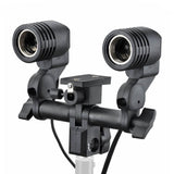 DUOLiTE E27 Continuous Lighting Studio Triple Kit with Umbrella (Bulbs Not Included)