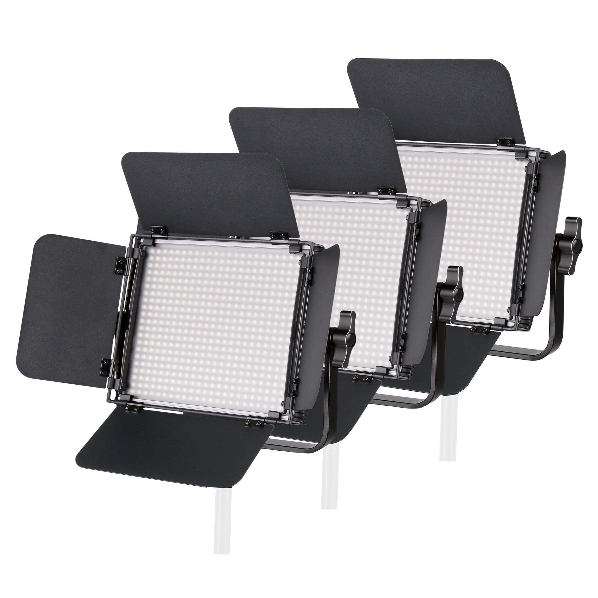 LECO 500S II Daylight Balanced LED Video Light Three-Head Panels