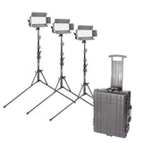 LECO300B II Bi-Colour Three Head LED Panel Reporter Kit