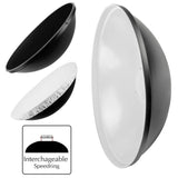 70cm (27.5") White Beauty Dish Light Modifier & Honeycomb Grid