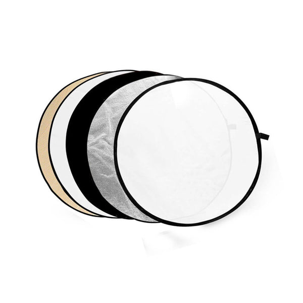 60cm Collapsible 5-in-1 Studio Circular Reflector Board By PixaPro 