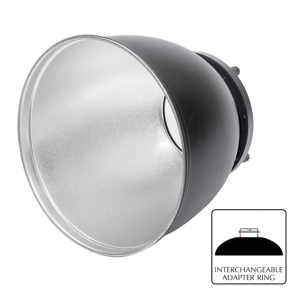 65° High-Performance Photo Light Reflector with Silver Interior