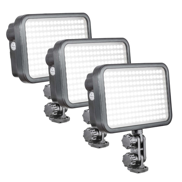 Three Head LED170 Battery-Powered LED Panel Ligthing -PixaPro 