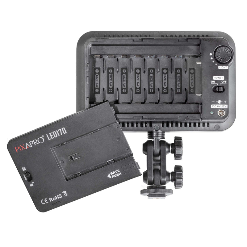 LED170 On Camera Wireless Studio Mini LED Panel with Multiple Powering Options