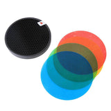 AD-S11 Color Gels Filter Honeycomb Grid +AD-S2 Standard Reflector Soft Diffuser