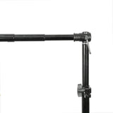 Background Support Kit Telescopic Stand + Big Black Muslin Drop