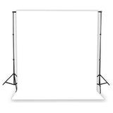 Large Backdrops Support Kit Telescopic Stand & 3x6m White Drop