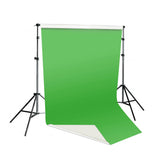 Telsecopic Stand Support 2 Sided Green/White Vinyl Drop 2x4m