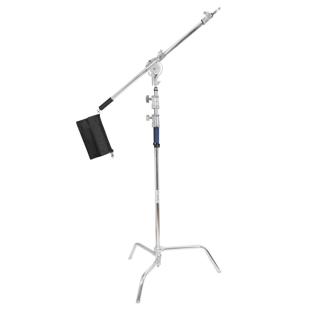 Stainless Steel Century C Stand with Super Heavy Duty Boom Arm