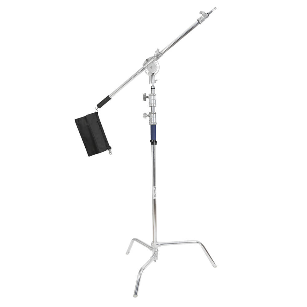 Stainless Steel Century C-Stand with Super Heavy Duty Boom Arm