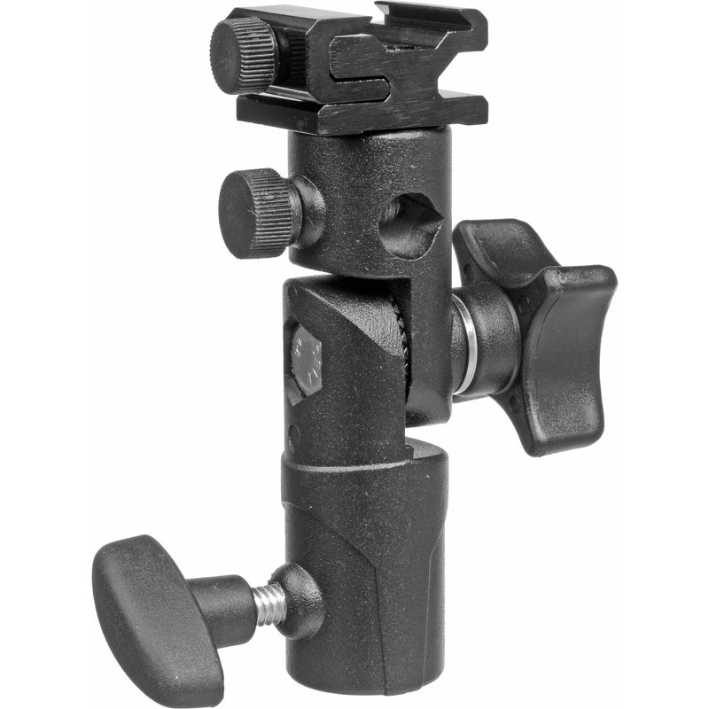 Tiltable Swivel Umbrella Mounting Bracket with Hotshoe Mount