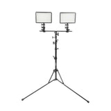 LED308D Dual Hot-shoe Crossbar and Portable Light Stand Kit