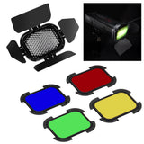 4 Set Barn Door for PIKA200 Pocket Speedlite Flash (Godox BD07)