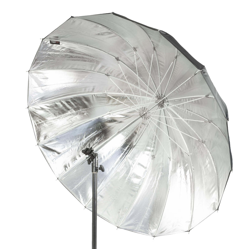 Pixapro Black/Silver Deep Parabolic reflective bounce umbrella (option UB-105S and UB-130S)