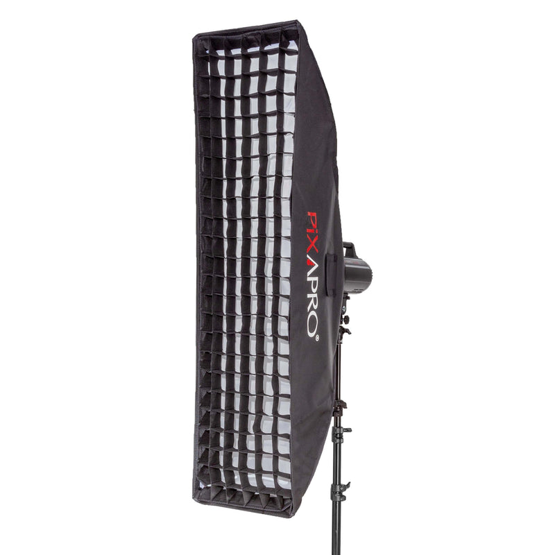 2 In 1 Super Large Strip Softbox & Honeycomb Grid (30x120cm)