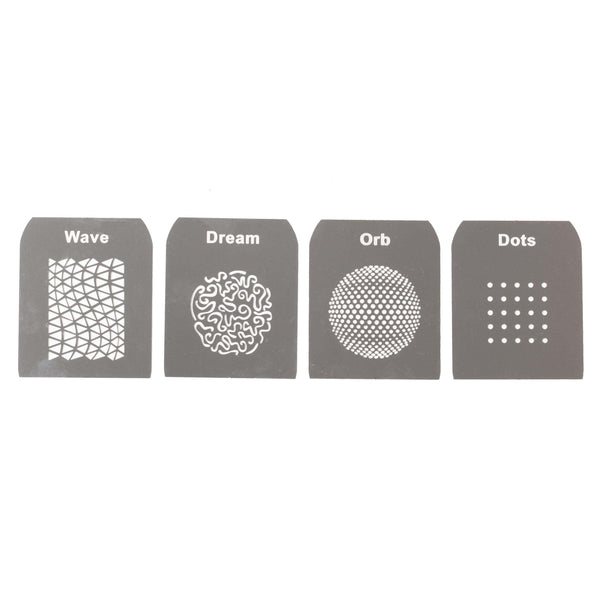 4Pcs Gobos Graphic Steel Cards Light Modifier Effects (Set B) 