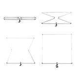 PIXAPRO 90x90cm Foldable Scrim Diffuser 