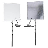 90x90cm (35.4x35.4") Photography Sun Scrim Diffuser Panel with Boom Arm