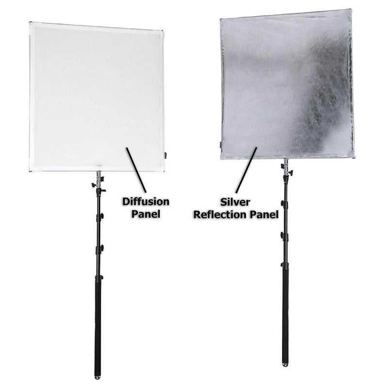 90x90cm (35.4x35.4") Photography Sun Scrim Diffuser Panel with Boom Arm