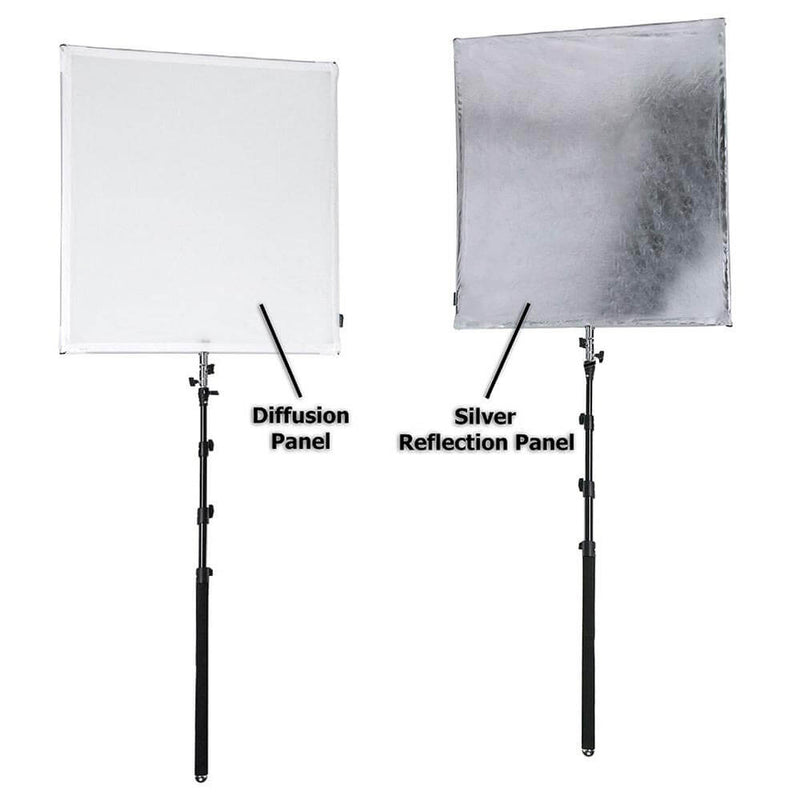 90x90cm Foldable Diffuser Panel Kit with Boom & Bag By PixaPro 