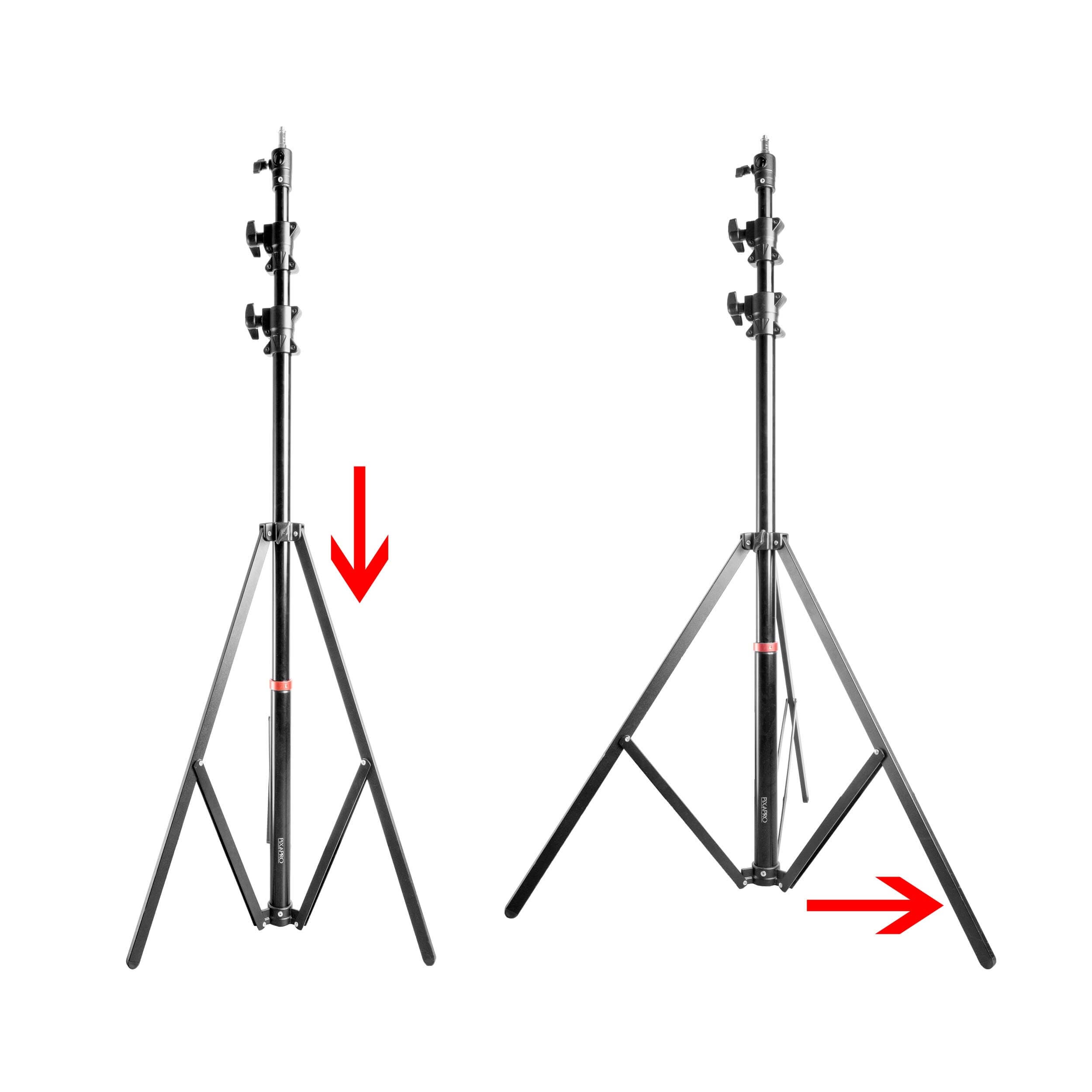 300cm Heavy Duty Retractable Light Stand  (Auto Stand) - PixaPro 