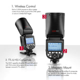 GIO1 (V1) Round-Head TTL Speedlite with HSS By Pixapro