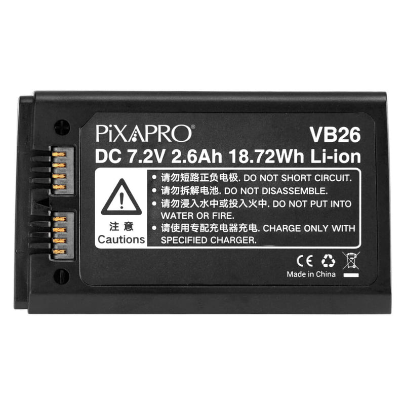 2.6Ah VB26 Lithium-ion rechargeable battery