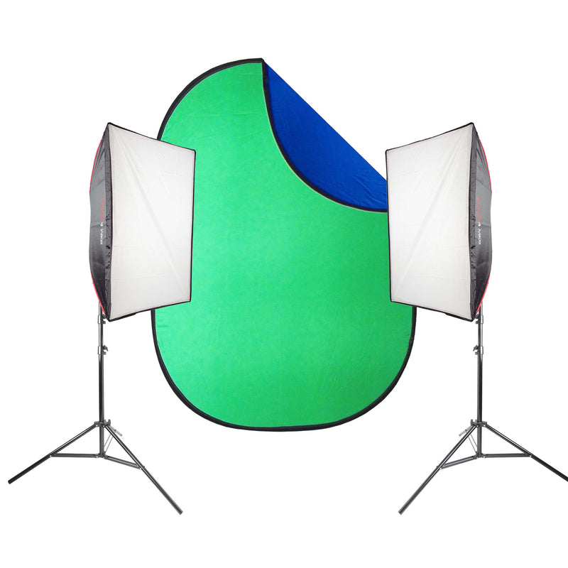Daylite4 MKIII 2-Studio Softbox Continuous Kit Backdrop Support 