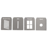 Gobo Set A Laser-Cut Stainless Steel Gobos Kit for EF/Mount Optical Snoot