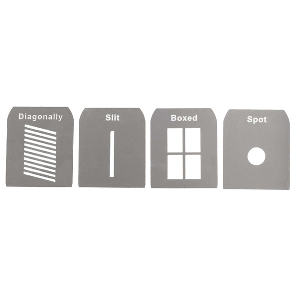 Gobo Set A Laser-Cut Stainless Steel Gobos Kit for EF/Mount Optical Snoot