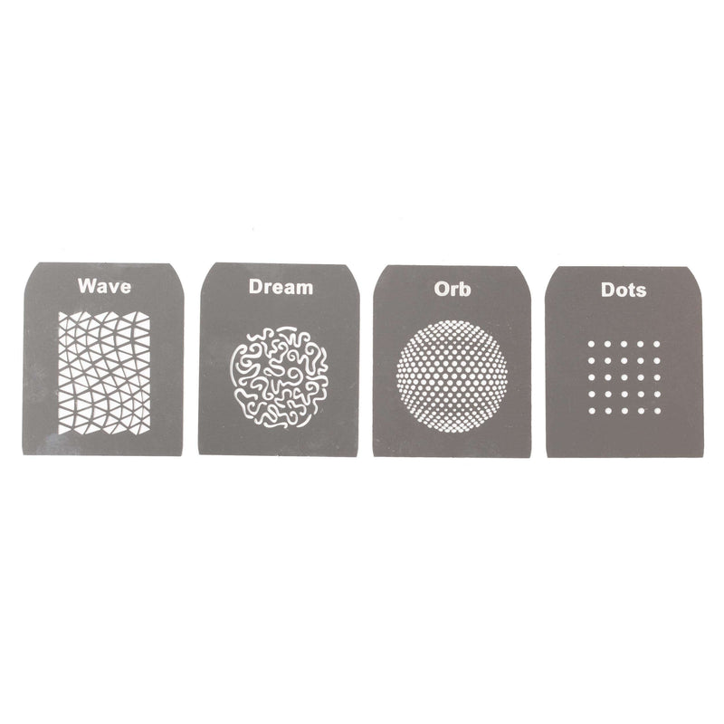 Laser-Cut Stainless Steel Gobos Kit for EF/Mount Optical Snoot (Set B) 