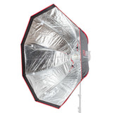 120cm umbrella softbox with double diffusion layer and honeycomb grid