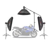 Motorbike LUMI400II Three-Head Automobile Photography Lighting Kit