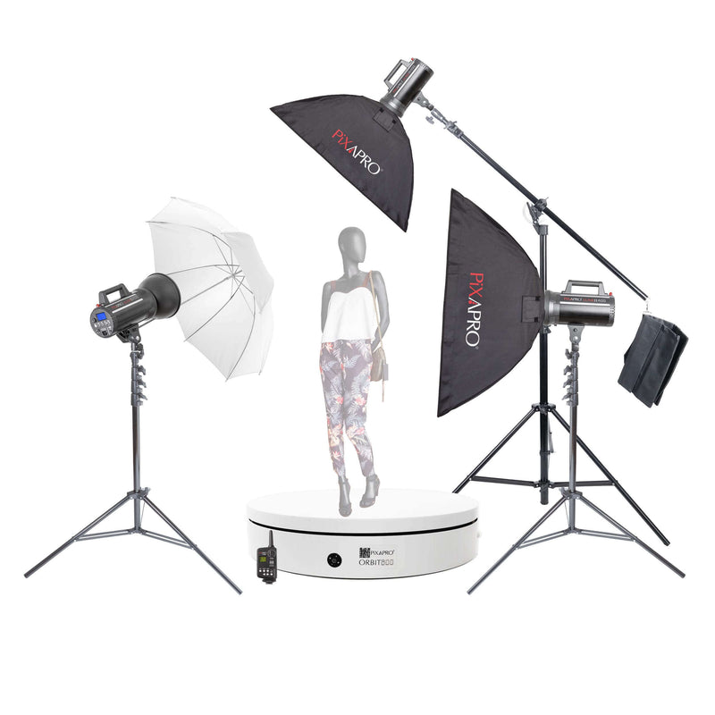 LUMI400II 360 Product Photography Spin Systems 3D Scan 3 points Lighting Kit