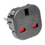 5x UK to EU Mains Power Socket Adapter Travel 