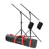 3-in-1 Double Reclined Combi Boom Stand with Quad Stand Bag
