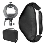 23.6x23.6" Pop-Up Flash Softbox & S-Type Speedlite Bracket (Square) 