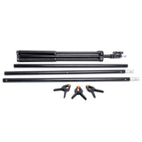 2m x 1.8m T Bar Background Support Stand with 3x Clamps