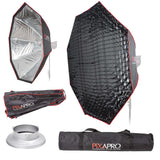 150cm (59") Strong-Sturdy Octagon Umbrella Softbox & Removable Grid