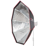 150cm umbrella softbox with double diffusion layer and honeycomb grid