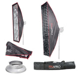 PixaPro 30x140cm Quick Setup Strip Softbox with 4cm Grid