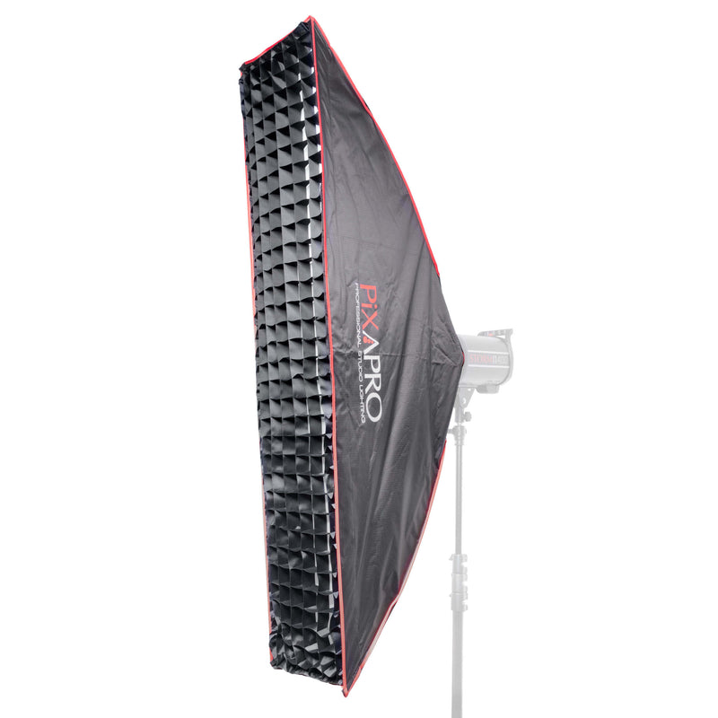 PixaPro 30x140cm Quick Setup Strip Softbox with 4cm Grid