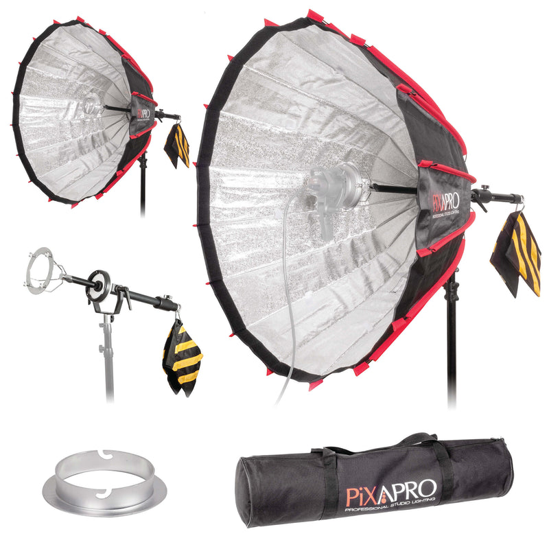 DeepPara110 Parabolic Softbox & Central Pole Bracket Kit For Elinchrom 
