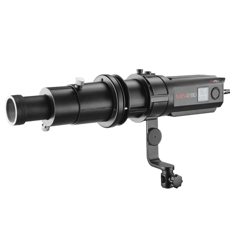 MINI30D 30W Daylight-Balanced Focusable LED Light & Projection Attachment Kit