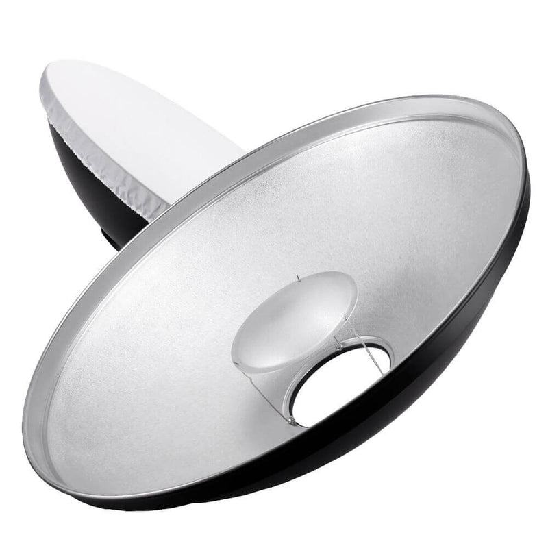 70cm (27.5") Beauty Dish Diffuser Reflector (Silver) By PixaPro 